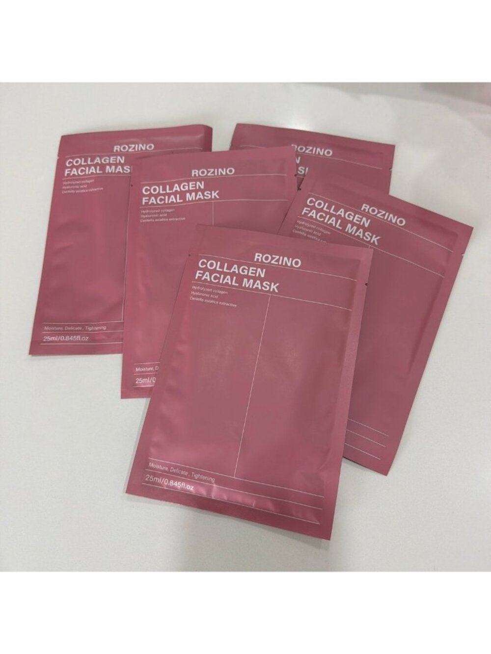 5-Pack ROZINO COLLAGEN FACIAL MASK